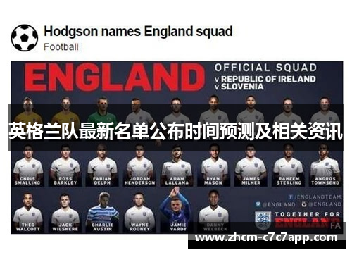 英格兰队最新名单公布时间预测及相关资讯
