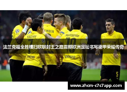 法兰克福全胜横扫欧联封王之路震撼欧洲足坛书写德甲荣耀传奇 法兰克福全胜横扫欧联封王之路震撼欧洲足坛书写德甲荣耀传奇